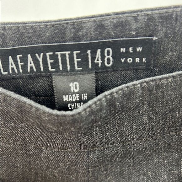 Lafayette 148 New York Black Straight Leg Pants - Picture 3 of 6